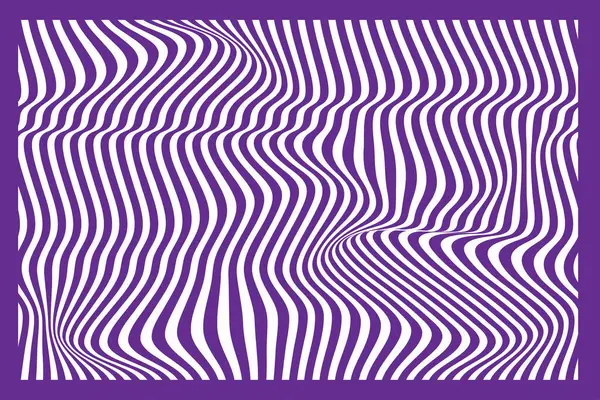 Optik illüzyonla soyut dalga arkaplanı. Vektör illüstrasyonu