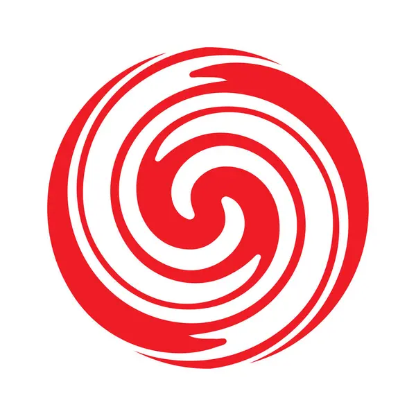 Kasırga logosu sembolü, soyut ikon vektör çizimi