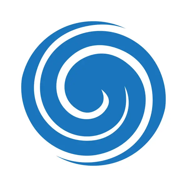 Grafik ve web tasarımı için beyaz arkaplan üzerindeki soyut spiral simge