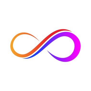 Sonsuzluk Tasarımı Vektör simgesi çizim şablonu tasarımı