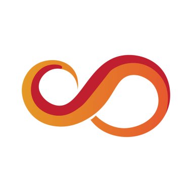 Sonsuzluk Tasarımı Vektör simgesi çizim şablonu tasarımı