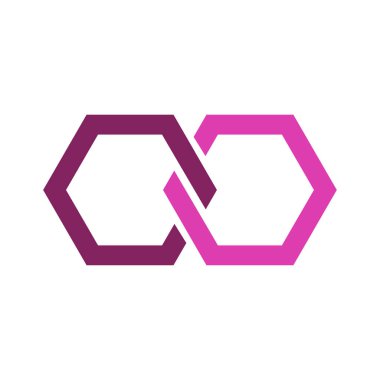 Sonsuzluk sembolü seti, vektör illüstrasyonu. Düz tasarım biçimi