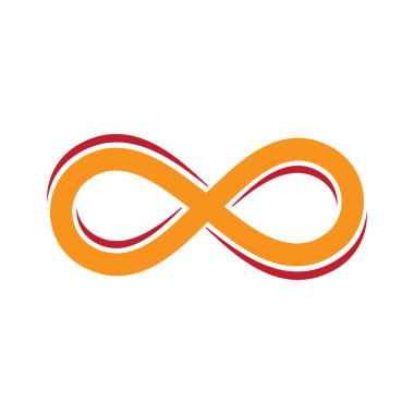 Sonsuzluk Tasarımı Vektör simgesi çizim şablonu tasarımı