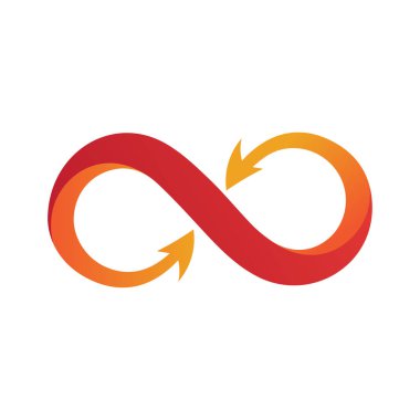 Sonsuz logo şablonu vektör resimleme tasarımı