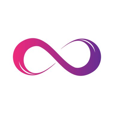 Sonsuz logo şablonu vektör resimleme tasarımı