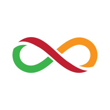 Sonsuz logo şablonu vektör resimleme tasarımı