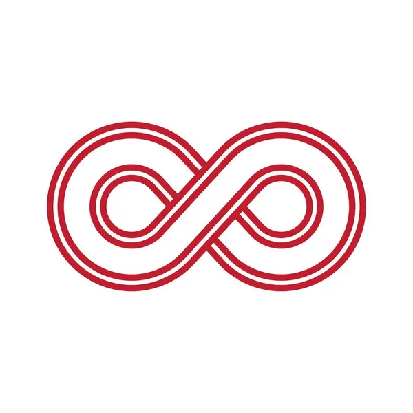 Sonsuzluk Tasarımı Vektör simgesi çizim şablonu tasarımı