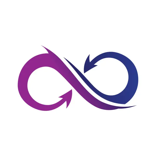 Sonsuzluk Tasarımı Vektör simgesi çizim şablonu tasarımı