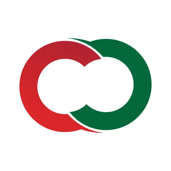 Sonsuzluk sembolü seti, vektör illüstrasyonu. Düz tasarım biçimi