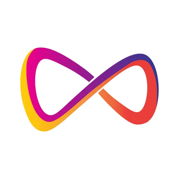 Sonsuz logo şablonu vektör resimleme tasarımı