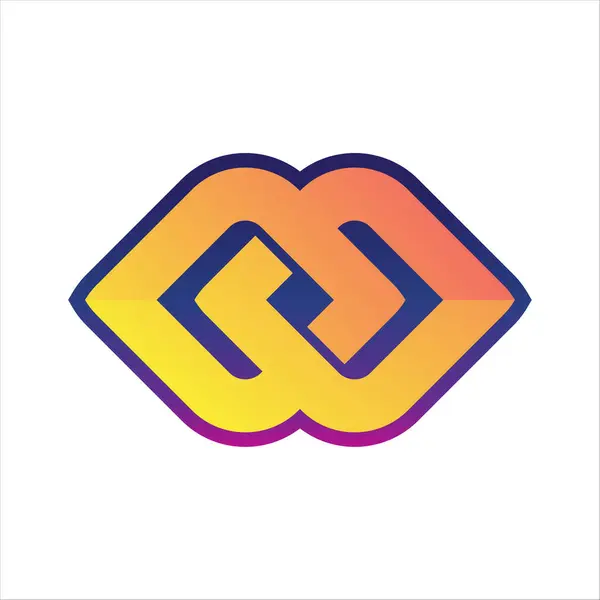 Sonsuz logo ikonu tasarım vektör çizimi. Düz tasarım biçimi.