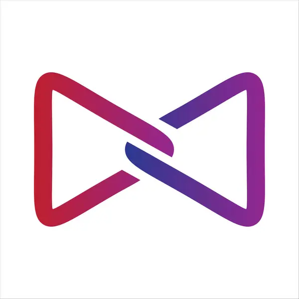 Sonsuz logo ikonu tasarım vektör çizimi. Düz tasarım biçimi.