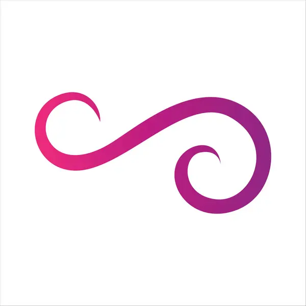 Sonsuzluk sembolü vektör illüstrasyonu. Düz tasarım biçimi.