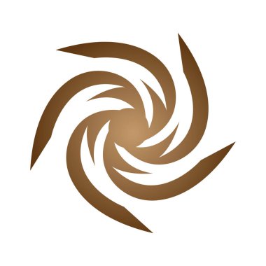 Spiral ikon. Girdap sembolü. Vektör illüstrasyon tasarımı