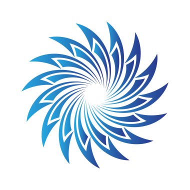 Soyut çember simgesi. Girdap logosu. Girdap logosu. Girdap logosu