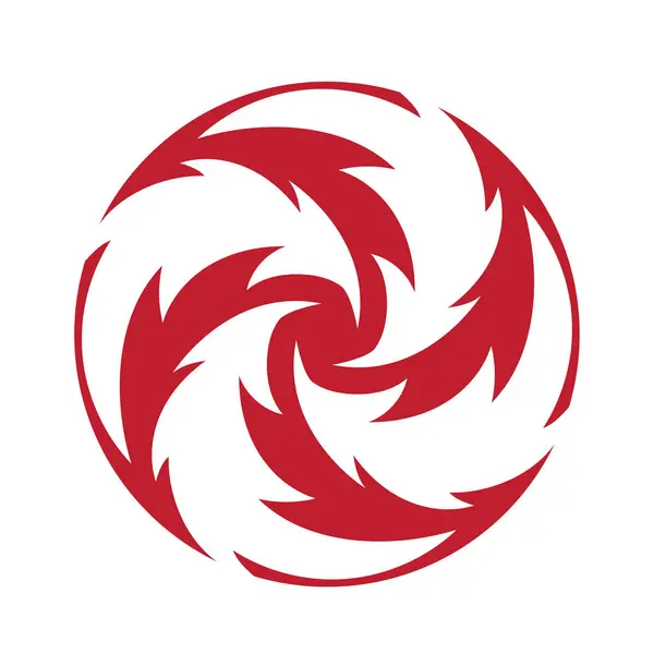 Grafik ve web tasarımı için beyaz arkaplan üzerindeki soyut spiral simge