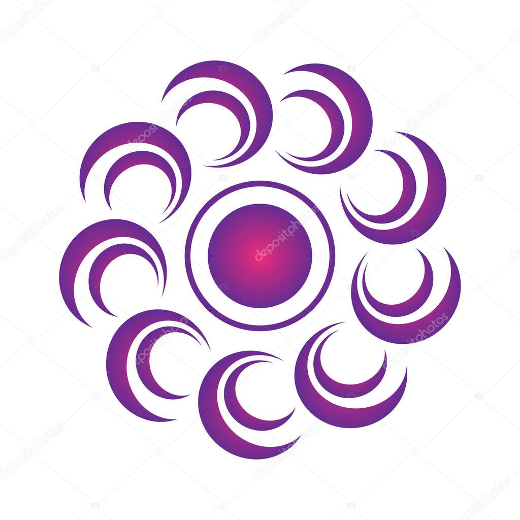 Vortex logo Vector illustration