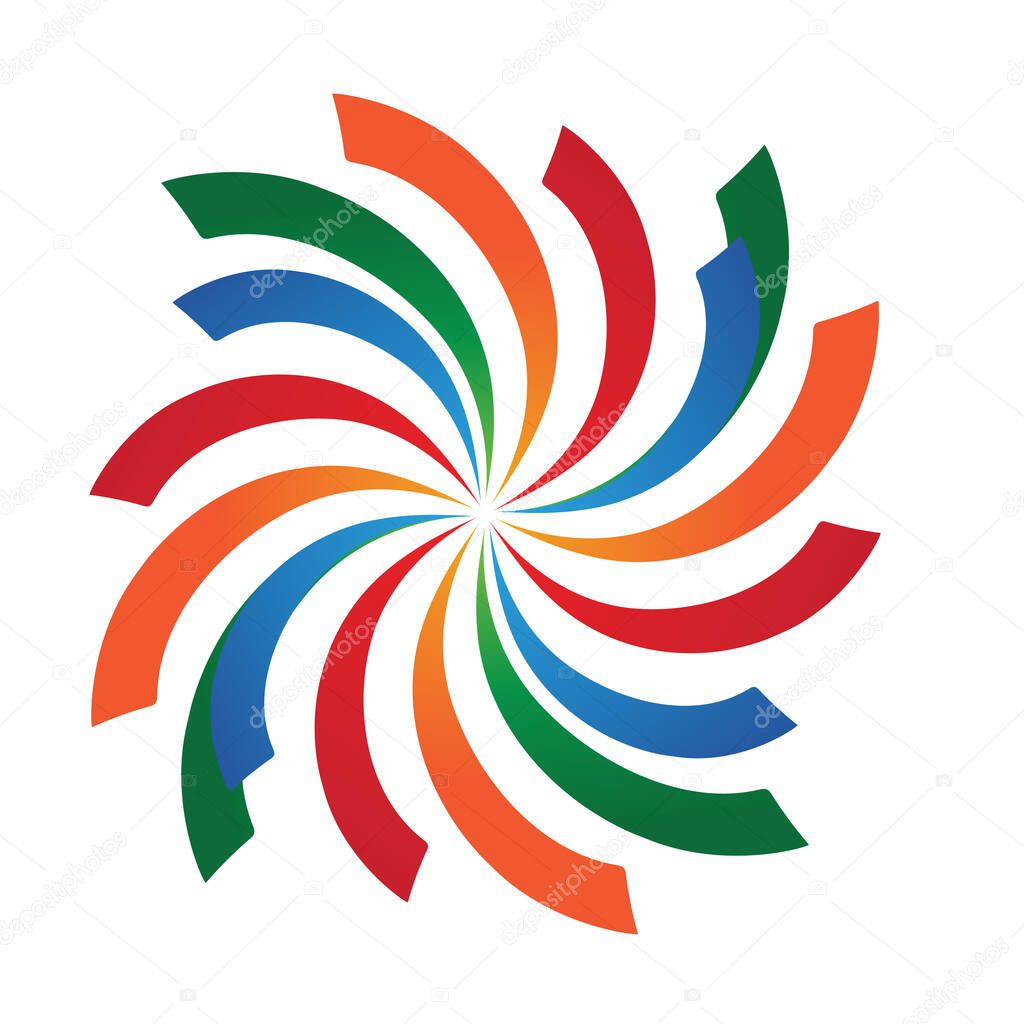 Hurricane logo Vector illustration