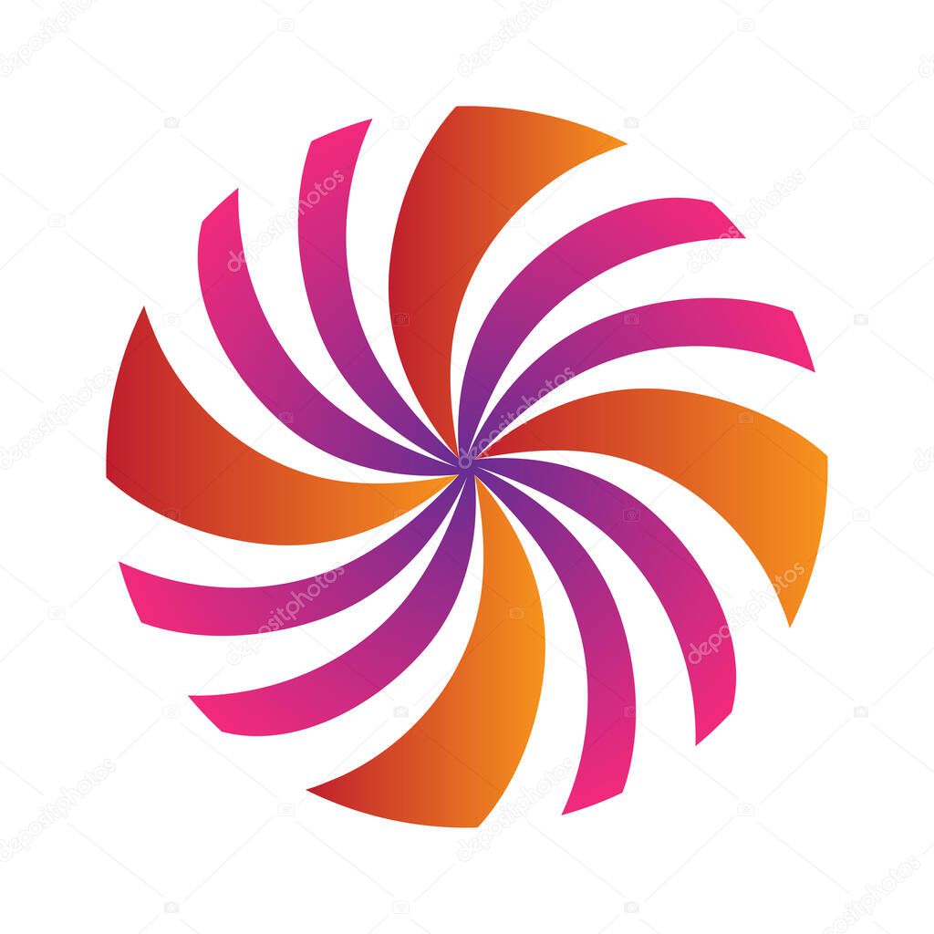Hurricane logo Vector illustration