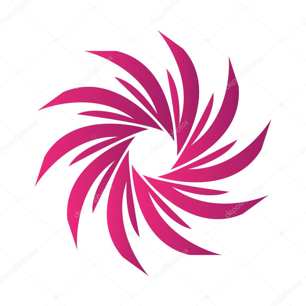 Spiral icon. Swirl symbol. Vector illustration design