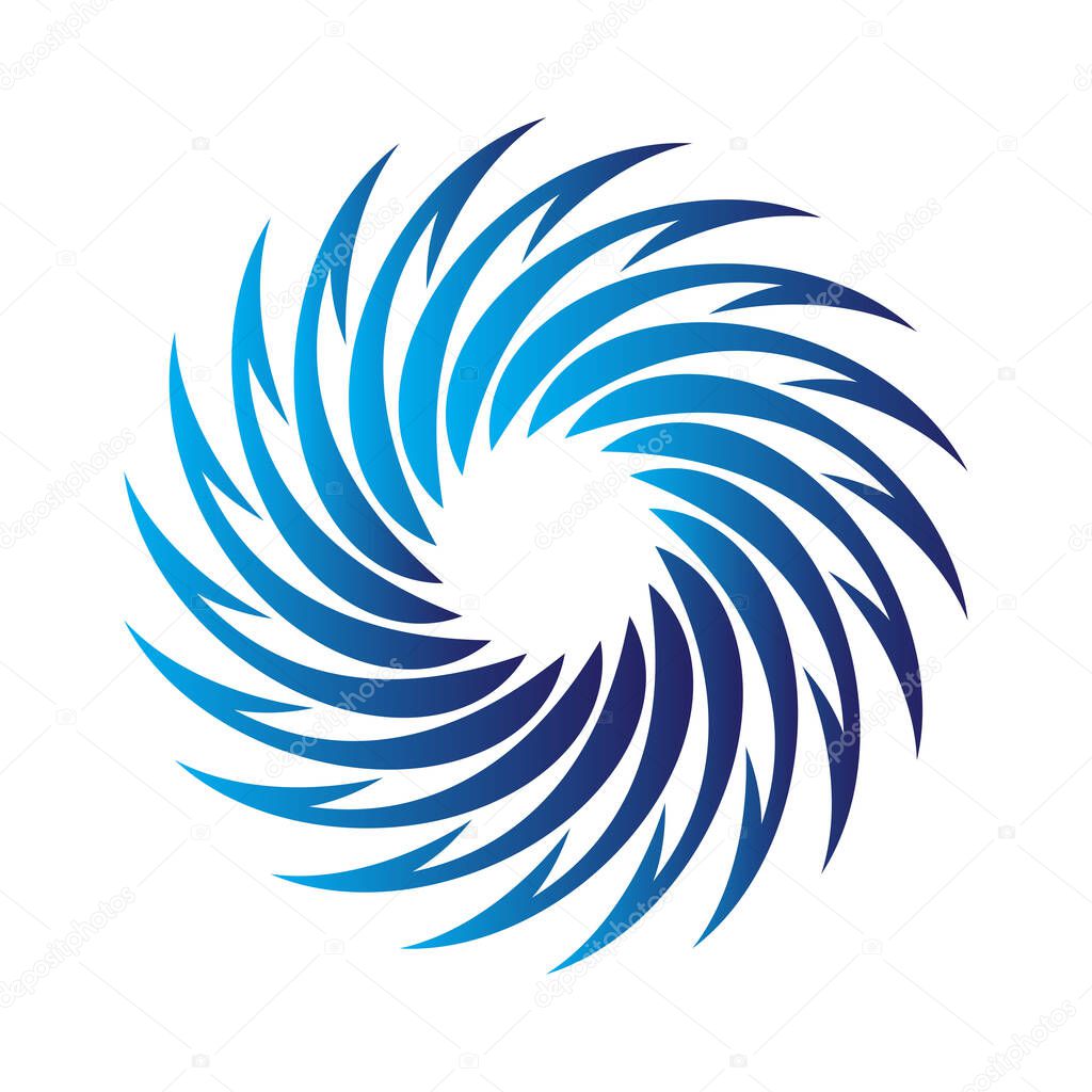 Spiral icon. Swirl symbol. Vector illustration design