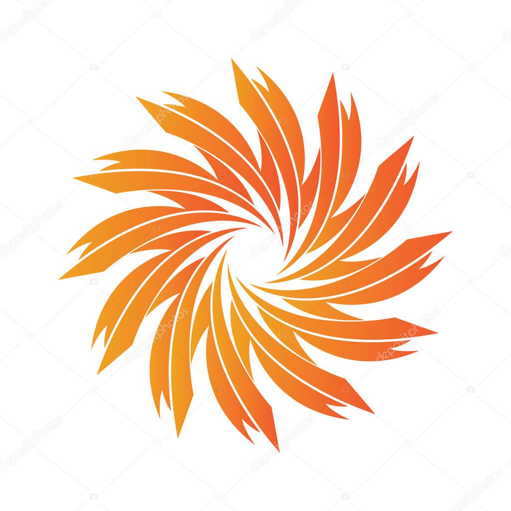 Spiral icon. Swirl symbol. Vector illustration design