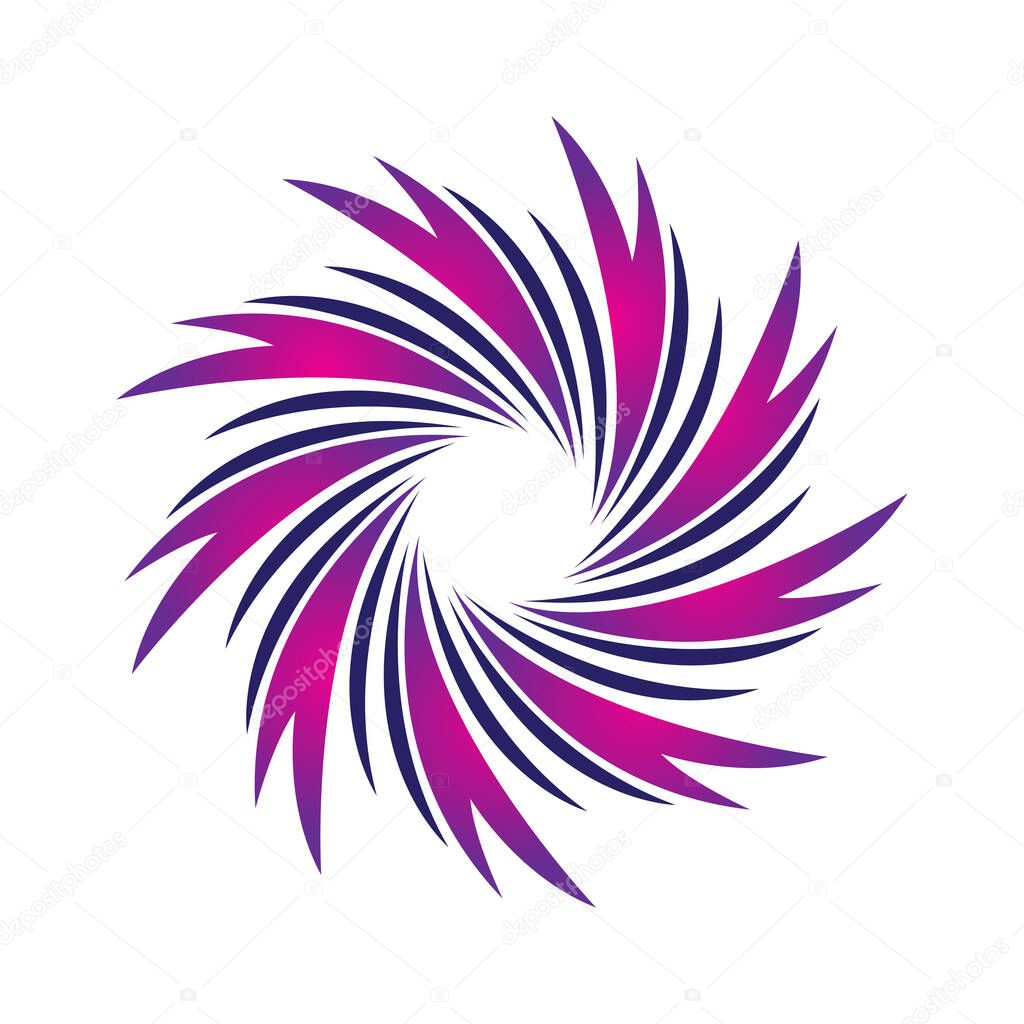Spiral icon. Swirl symbol. Vector illustration design