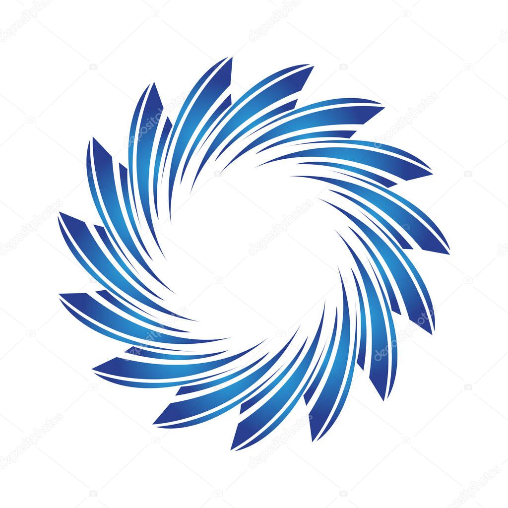 Spiral icon. Swirl symbol. Vector illustration design