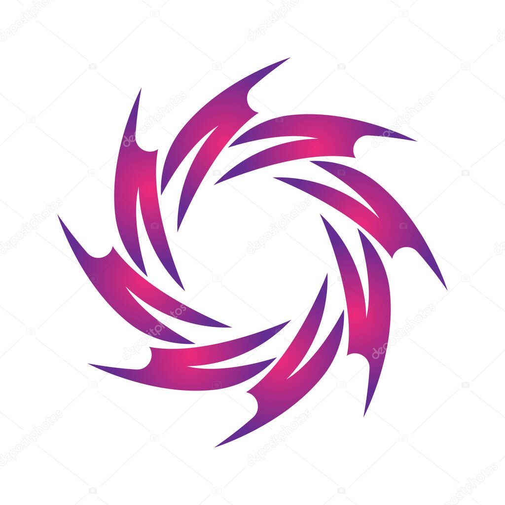 Abstract circle icon. Swirl logo. Swirl logo. Swirl logo