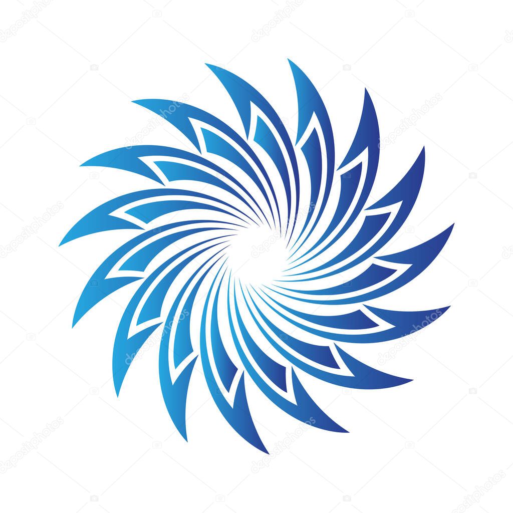 Abstract circle icon. Swirl logo. Swirl logo. Swirl logo