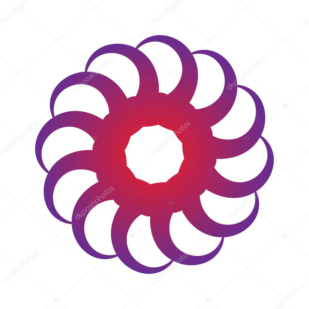 Abstract circle icon. Swirl logo. Swirl logo. Swirl logo