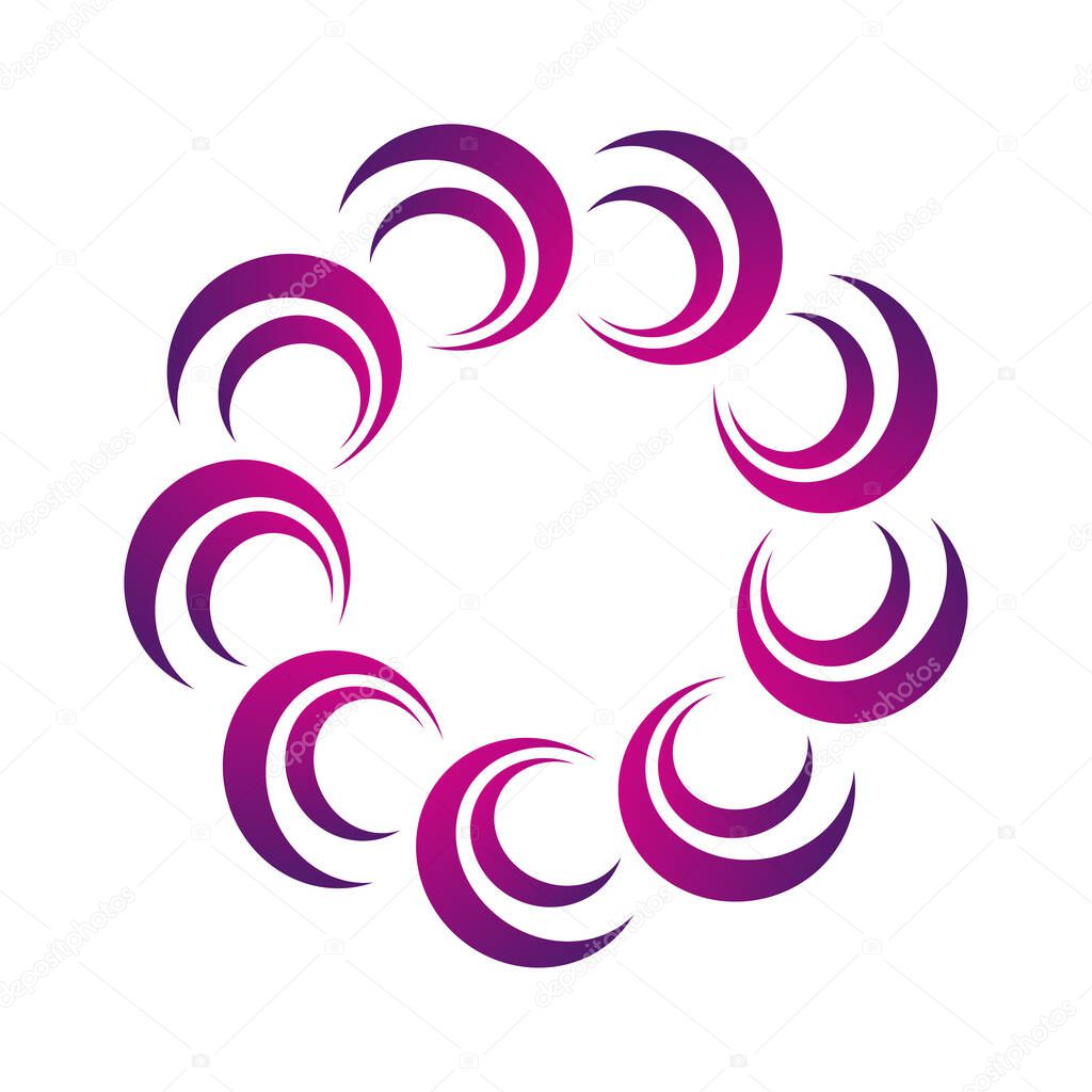 Abstract circle icon. Swirl logo. Swirl logo. Swirl logo