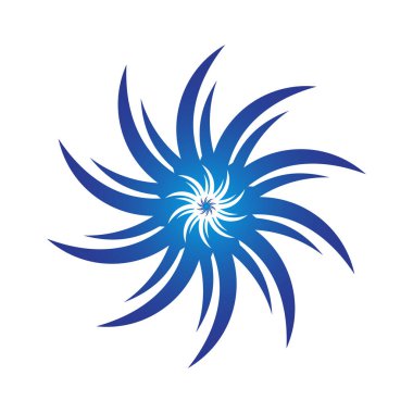 Girdap logosu Soyut vektör çizimi.