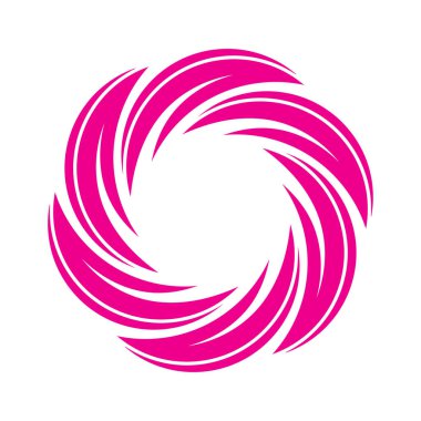 Girdap logosu Soyut vektör çizimi.