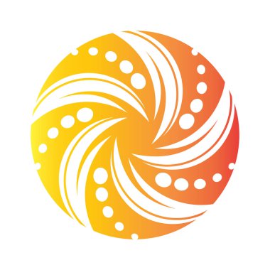 Hurricae girdap logo taşıyıcı illüstrasyonu