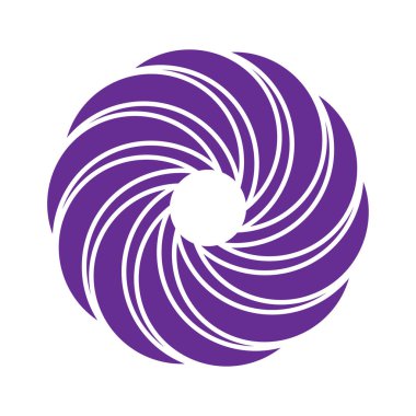 Hurricae girdap logo taşıyıcı illüstrasyonu