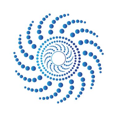 Kasırga logo taşıyıcı illüstrasyonu