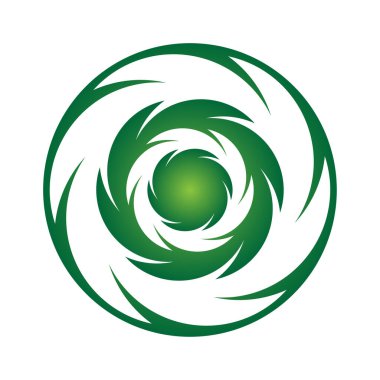 Kasırga logo taşıyıcı illüstrasyonu