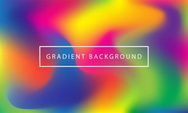 Gökkuşağı karışık pankart şablonu. Vektör illüstrasyonu.