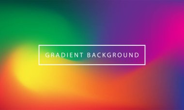 Gökkuşağı karışık pankart şablonu. Vektör illüstrasyonu.