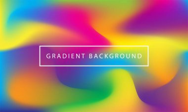 Gökkuşağı karışık pankart şablonu. Vektör illüstrasyonu.