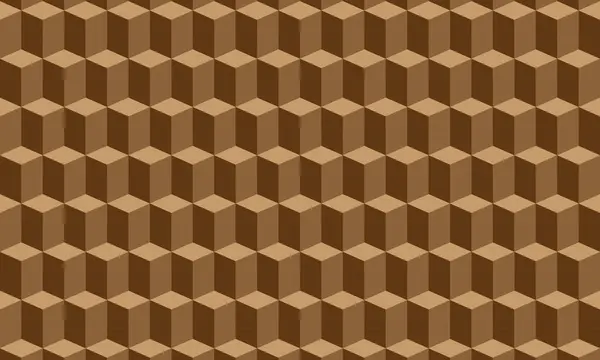 Kahverengi arka planda kahverengi küplerin kusursuz geometrik deseni.