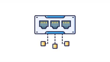 Ağ içerisindeki veri aktarımının canlandırması.