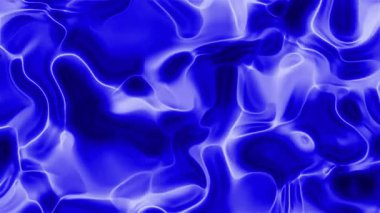 Dijital sunumlar, web sitesi tasarımları ve modern bir dokunuşa ihtiyaç duyan sanatsal projeler için uygun mavi ve beyaz akan sıvıya sahip soyut arkaplan.