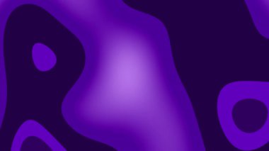 Canlandırılmış sıvı şekilli mor bir arkaplan. Dijital sunumlar için mükemmel arka plan, web sitesi afişleri, sosyal medya iletileri ve animasyon duvar kağıtları.