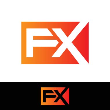 Turuncu Gradyan FX Logo Tasarımı