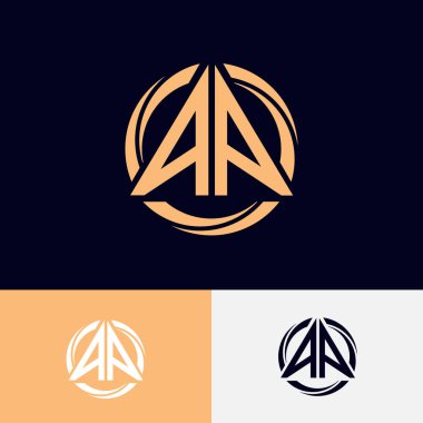 AA logo tasarımı Modern Harf AA logosu