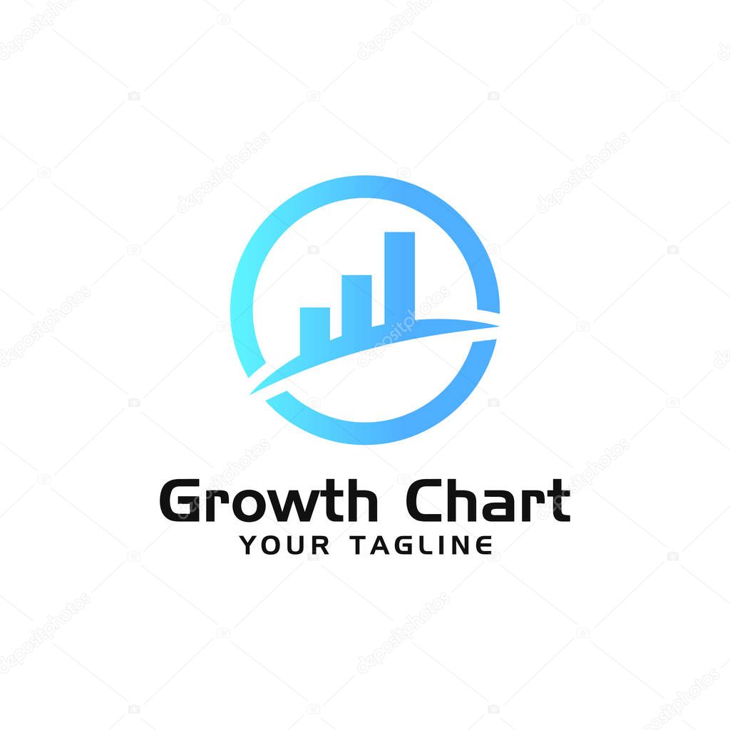 Growth Chart Logo A Modern Business and Finance Logo Design