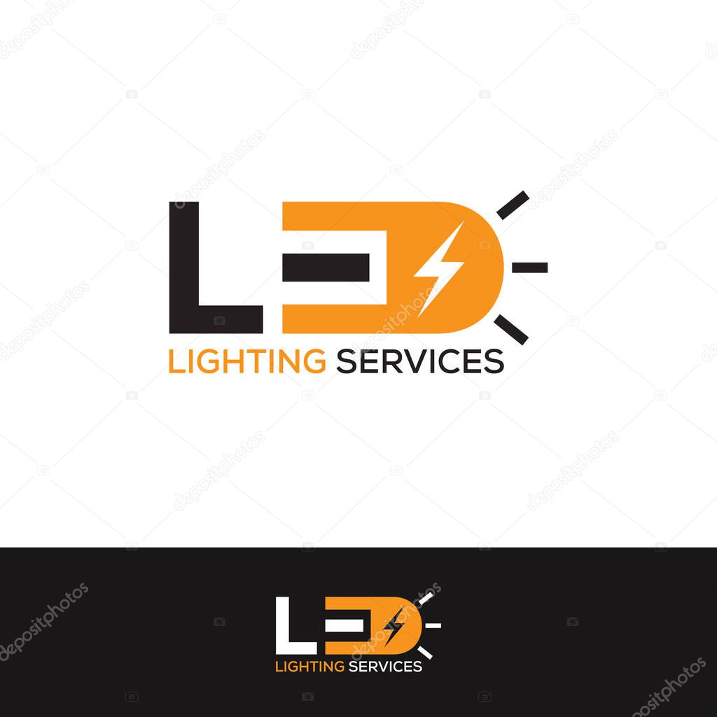 LED Lighting Services Logo Design
