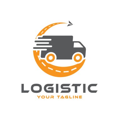 Lojistik Teslimat Kamyonu Logo Tasarımı